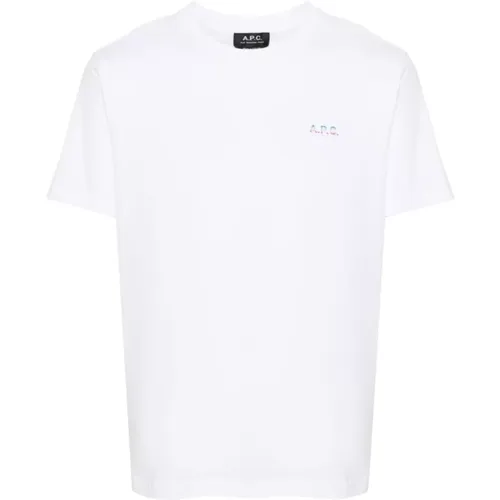 T-Shirt mit bedrucktem Logo , Herren, Größe: XL - A.p.c. - Modalova