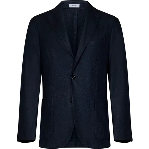 Blaue Wollmischung Blazer K-Jacket - Boglioli - Modalova