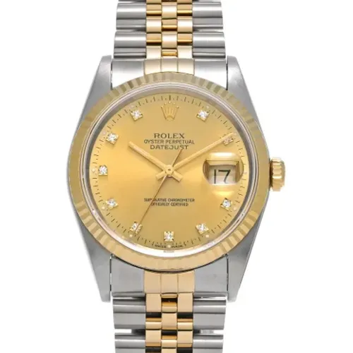 Pre-owned Gold watches , male, Sizes: ONE SIZE - Rolex Vintage - Modalova