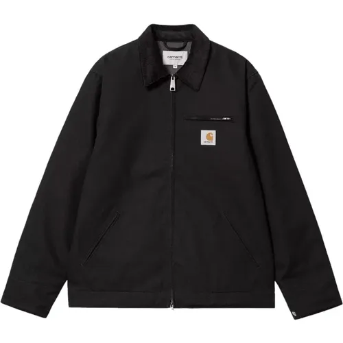 Detroit Zip Canvas Jacke Schwarz - Carhartt WIP - Modalova