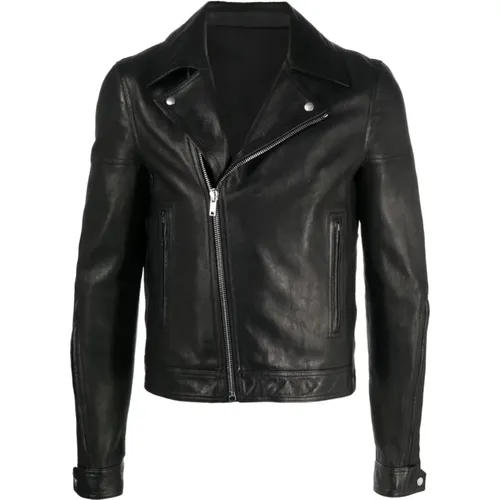 Leather Jacket 09 , male, Sizes: L, XL, 3XL, 2XL - Rick Owens - Modalova