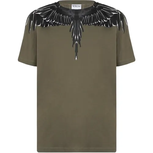 Icon Wings T-Shirt for Men , male, Sizes: S, M - Marcelo Burlon - Modalova