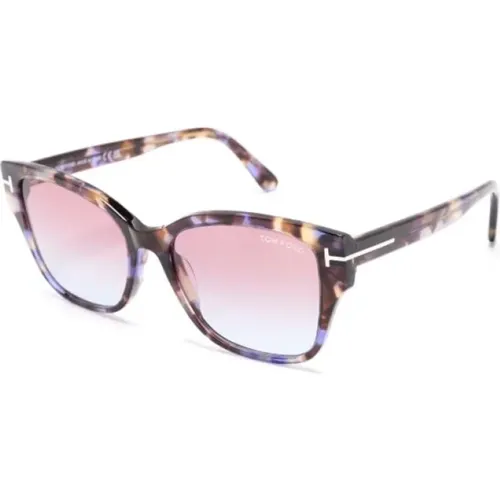 Klassische Sonnenbrille , Damen, Größe: 55 MM - Tom Ford - Modalova