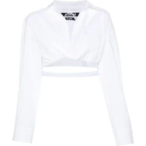 Weißes Cut-Out Hemd , Damen, Größe: 2XS - Jacquemus - Modalova