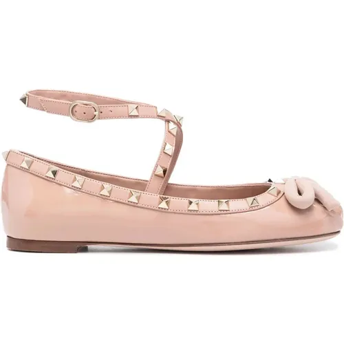 Elegant Womens Ballerinas Shoes , female, Sizes: 4 1/2 UK, 6 UK, 5 UK, 4 UK - Valentino Garavani - Modalova