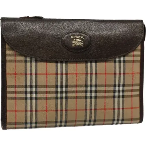 Pre-owned Canvas clutches , Damen, Größe: ONE Size - Burberry Vintage - Modalova