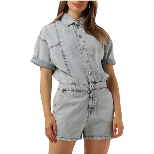 Denim Playsuit für stilvolle Damen , Damen, Größe: XS - ALIX The Label - Modalova