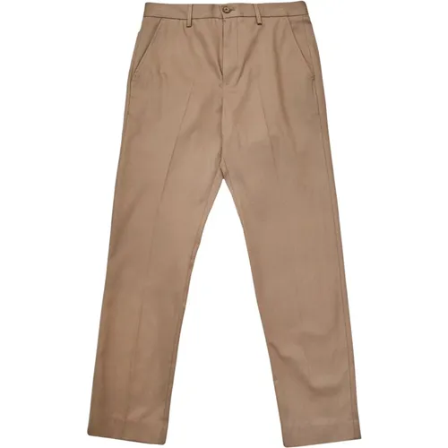 Beige Straight Chino Pants , male, Sizes: W33, W34, W30, W31 - Selected Homme - Modalova