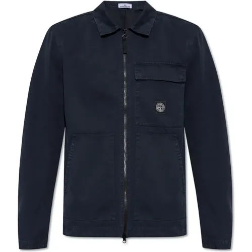 Denimjacke , Herren, Größe: M - Stone Island - Modalova