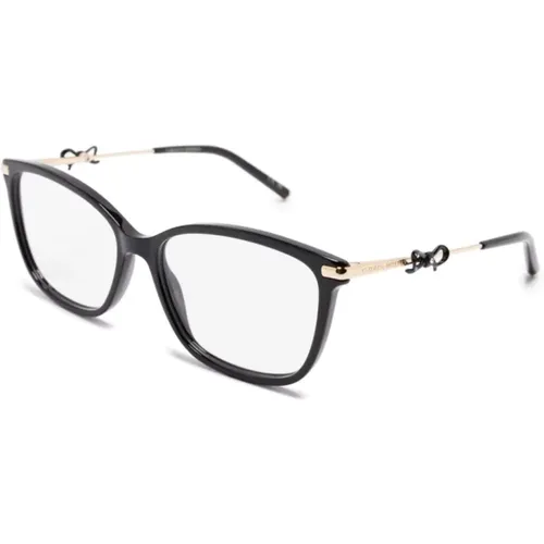 Schwarze Optische Brille Stilvoll und vielseitig , Damen, Größe: 55 MM - Carolina Herrera - Modalova