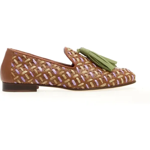 Women's Shoes Loafer Cuoio Ss24 , female, Sizes: 3 1/2 UK, 5 UK, 7 UK, 3 UK, 4 UK, 4 1/2 UK, 5 1/2 UK - Poesie Veneziane - Modalova