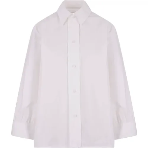 Cotton Poplin Shirt with Jewel Detail , female, Sizes: XS - Jil Sander - Modalova