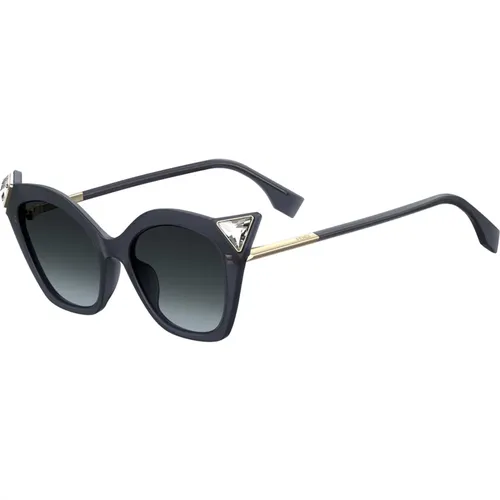 Grey Shaded Sunglasses Iridia , female, Sizes: 52 MM - Fendi - Modalova