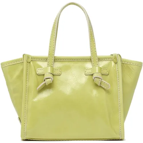 Translucent Leather Handbag with Vintage Effect , female, Sizes: ONE SIZE - Gianni Chiarini - Modalova