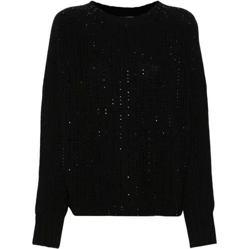 Crystal Embellished Wool Sweater , female, Sizes: S, M, XS - Ermanno Scervino - Modalova