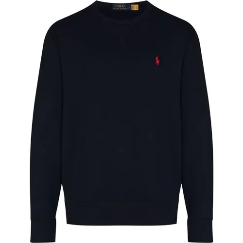 Blaues Crew Neck Sweatshirt Aw23 , Herren, Größe: L - Ralph Lauren - Modalova