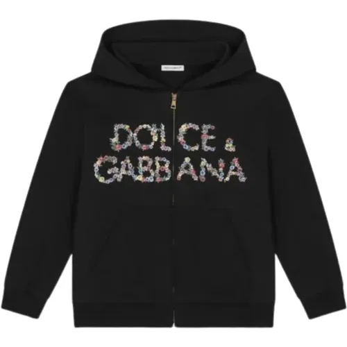 Blumige Kapuzenpullover - Dolce & Gabbana - Modalova