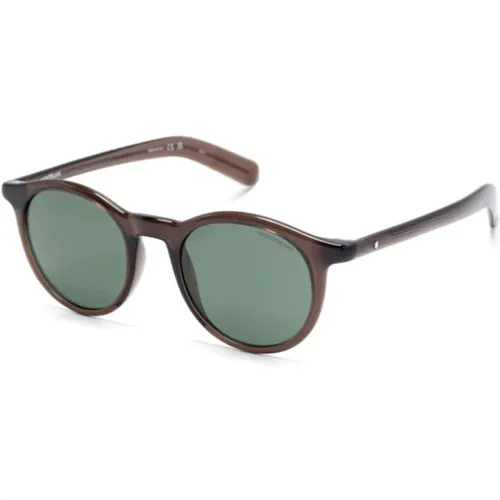 Mb0353S 002 Sunglasses , male, Sizes: 49 MM - Montblanc - Modalova