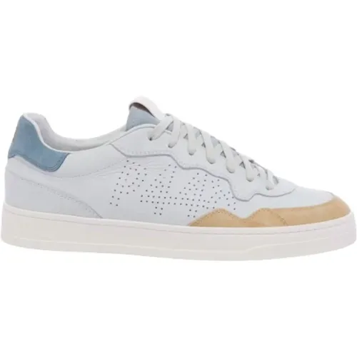 Blaue und beige Low-Top-Sneakers Bali Retro , Herren, Größe: 41 EU - P448 - Modalova