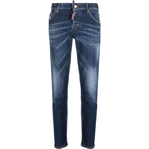 Stonewashed Skinny Jeans , female, Sizes: 2XS, M, XS - Dsquared2 - Modalova