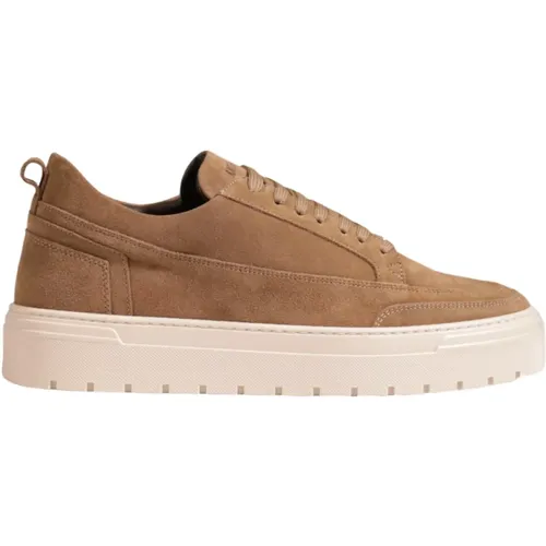 Wildleder Herrenschuhe Herbst/Winter Kollektion, Wildleder Low Top Sneakers - Antony Morato - Modalova