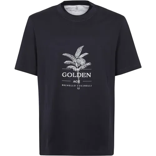 T-Shirts , Herren, Größe: XS - BRUNELLO CUCINELLI - Modalova