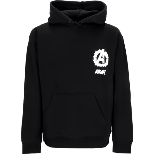 Cosmic Assemblage Avengers Schwarzer Hoodie , Herren, Größe: L - HUF - Modalova