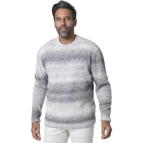 Alpakamischung grau und beige Pullover , Herren, Größe: XL - Altea - Modalova