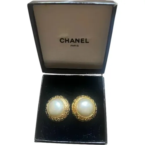 Rare Pre-owned Metal Chanel Earrings , female, Sizes: ONE SIZE - Chanel Vintage - Modalova