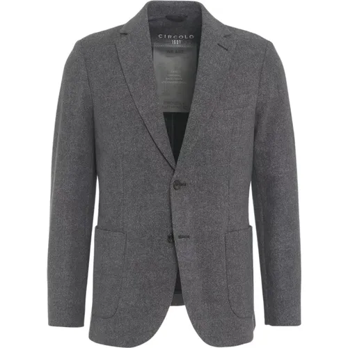 Grey Blazer Aw24 Mens Clothing , male, Sizes: L - Circolo 1901 - Modalova