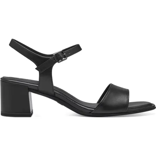 Schwarze Lässige Offene Sandalen Damen , Damen, Größe: 37 EU - tamaris - Modalova