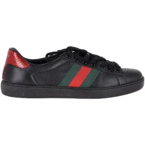 Pre-owned Leather sneakers , male, Sizes: 7 1/2 UK - Gucci Vintage - Modalova