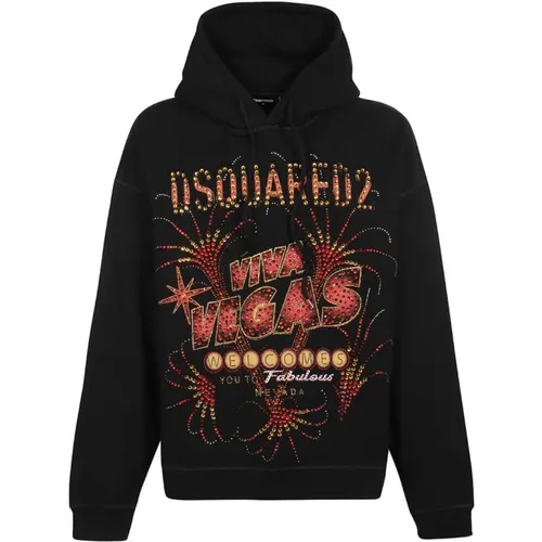 Bedruckter Kapuzenpullover , Herren, Größe: M - Dsquared2 - Modalova