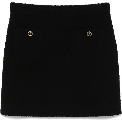 Wool Blend Bouclé Skirt , female, Sizes: L - Gucci - Modalova