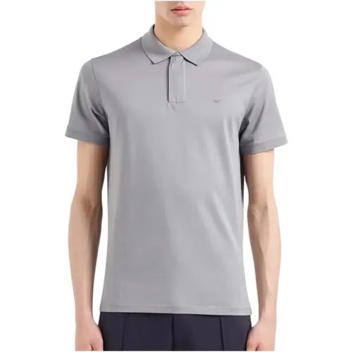 Jersey Polo Shirt Monument Style , Herren, Größe: XL - Emporio Armani - Modalova