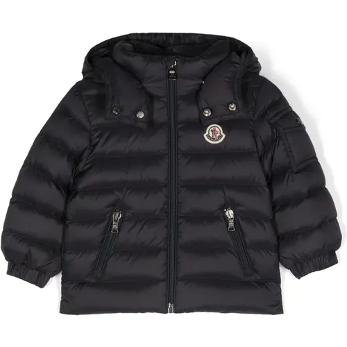 Gepolsterter Kindermantel Schwarz - Moncler - Modalova