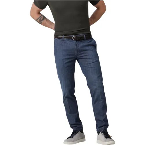 Denim Chinos - Stylish Jeans , male, Sizes: W35, W34, W38 - Re-Hash - Modalova