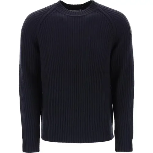 Merino Wool Crew Neck Sweater , Herren, Größe: XL - Parajumpers - Modalova