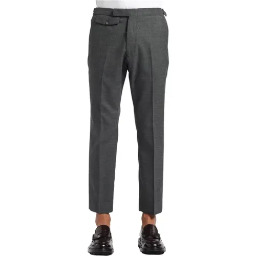 Regular Cropped Pants with Adjustable Waist Straps , male, Sizes: W31, W30 - closed - Modalova
