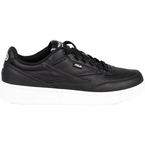 Leder-Sneakers mit Runder Spitze , Herren, Größe: 45 EU - Fila - Modalova