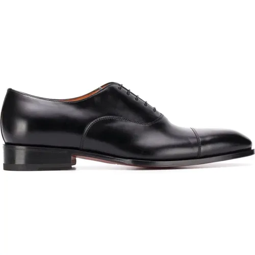 Leather Toe Sole Shoe , male, Sizes: 7 UK - Santoni - Modalova