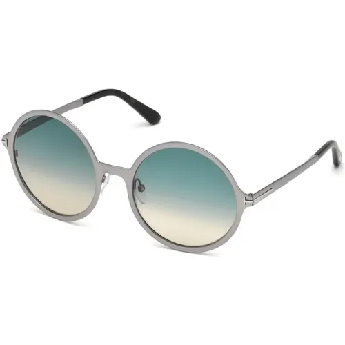 Ava Sunglasses Blue Gradient Frame , female, Sizes: 57 MM - Tom Ford - Modalova