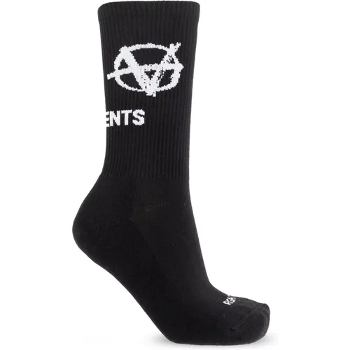 Logo Socken , Herren, Größe: M - Vetements - Modalova