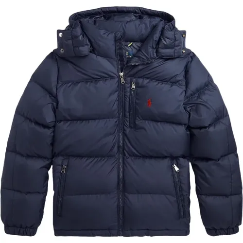 Blauer Bestickter Pony Mantel - Ralph Lauren - Modalova