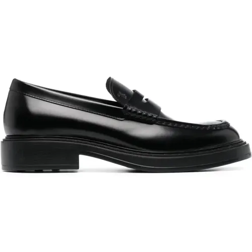 Leather Loafer Shoe , male, Sizes: 7 UK, 7 1/2 UK, 9 UK, 9 1/2 UK, 10 UK - TOD'S - Modalova