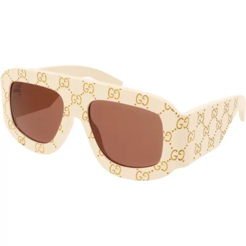 Gg0983S Sonnenbrille in Elfenbein - Gucci - Modalova