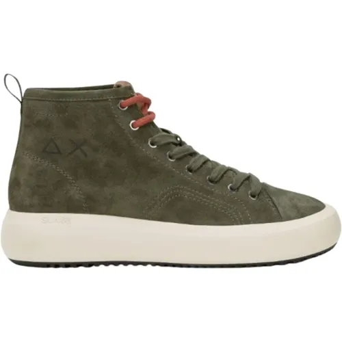 Midi Suede Herren Sneakers , Herren, Größe: 43 EU - Sun68 - Modalova