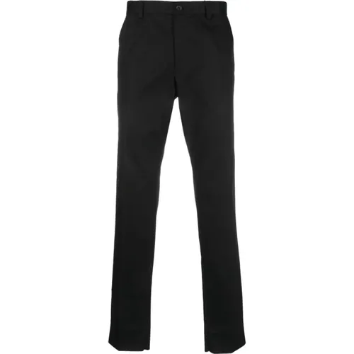 Schwarze Hose mit 3,5 cm Absatz , Herren, Größe: L - Dolce & Gabbana - Modalova
