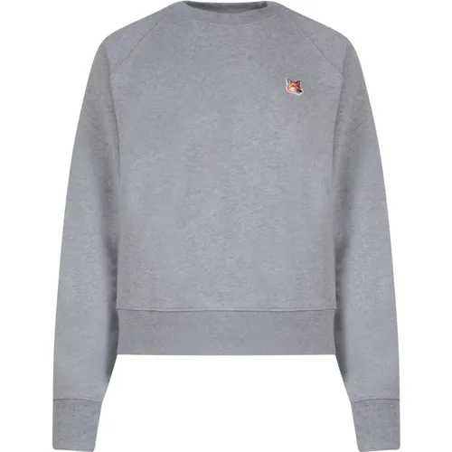 Women's Clothing Sweatshirts Grey Ss23 , female, Sizes: S, XS, M - Maison Kitsuné - Modalova