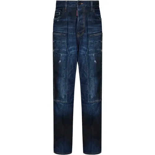 Loose Fit Jeans with Patches , male, Sizes: S, M, L, XL - Dsquared2 - Modalova